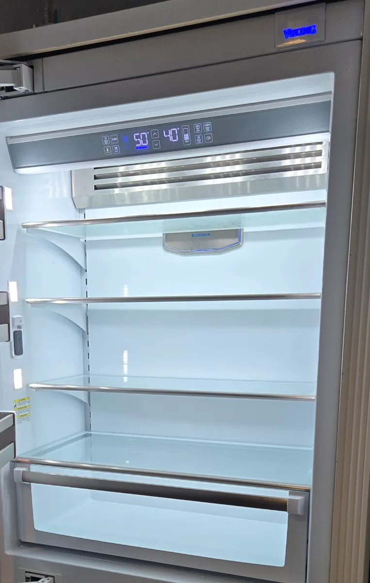 Viking refrigerator display reading 50 and 40 degrees during pull-down after evaporator replacement