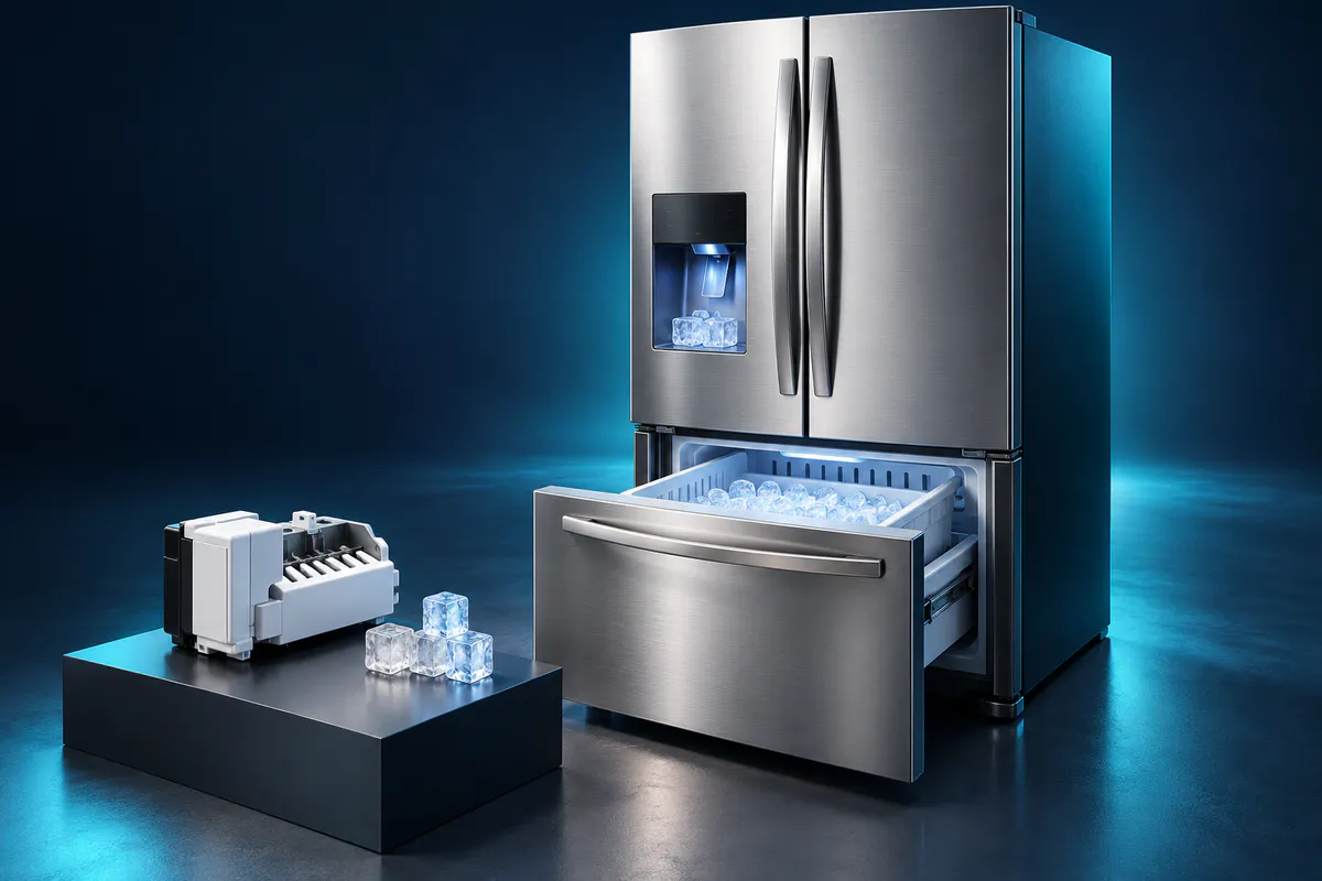 Illustrative refrigerator ice-maker concept; not a photograph of an Epic Star job