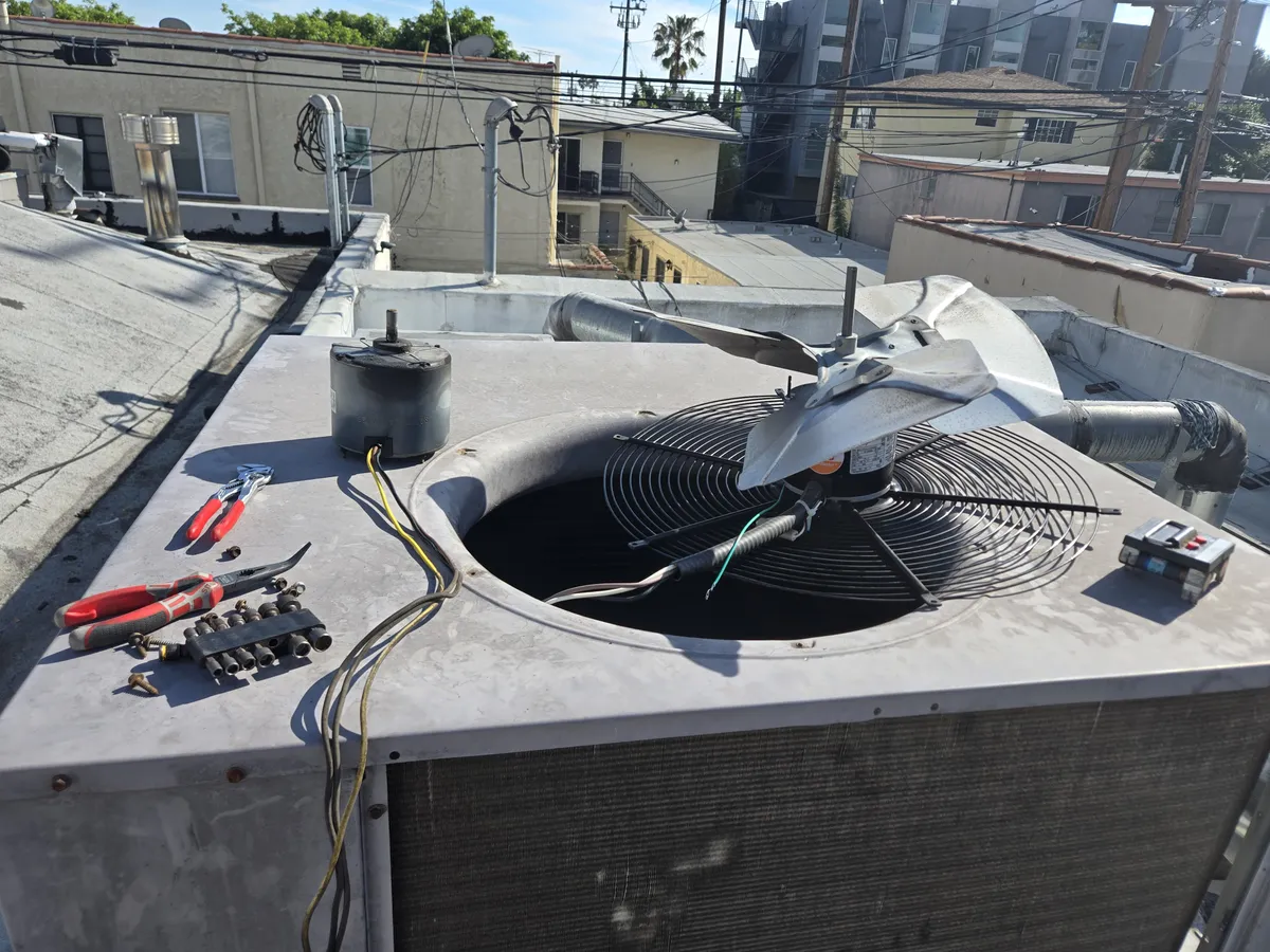 AC condenser fan motor replacement by Epic Star in Studio City, CA
